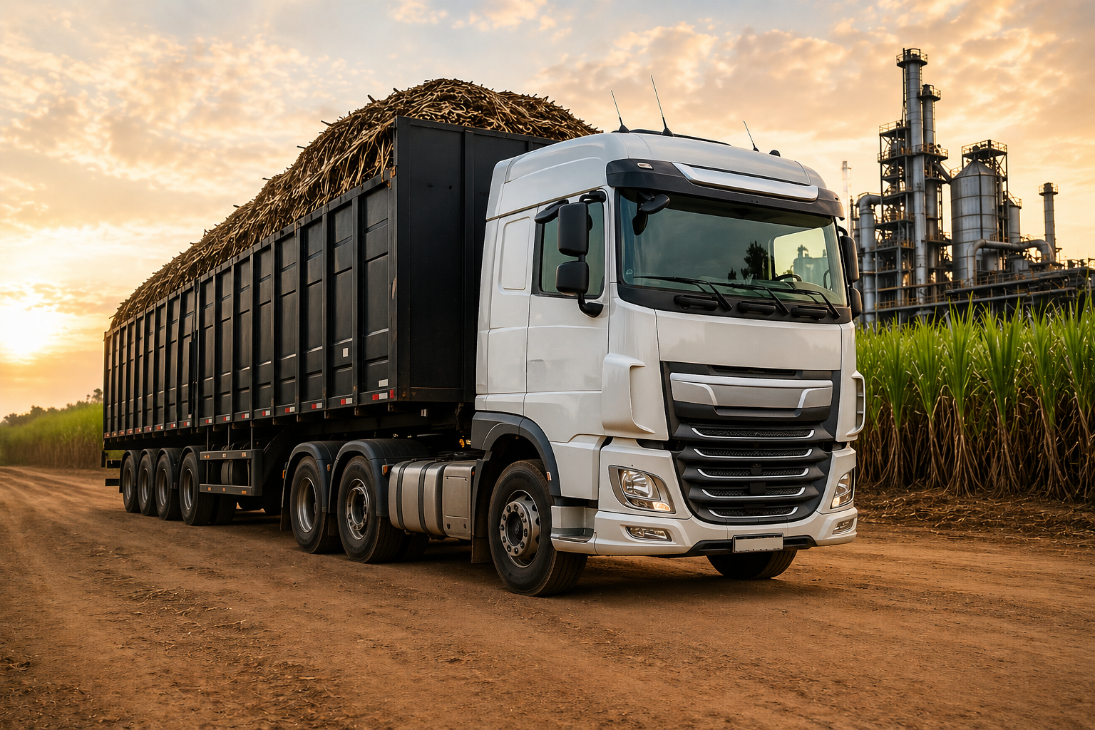Caminhão em rodovia